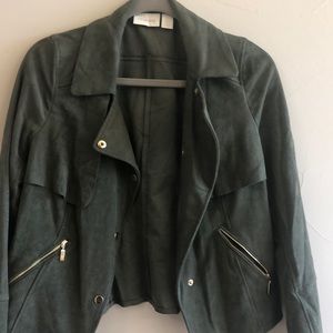 Chico’s army geek suede jacket